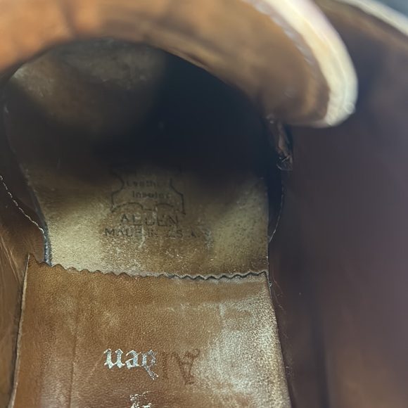 Alden Barrie cigar chukka leather lace up ankle boots men’s sz 6 C/E - Picture 12 of 12